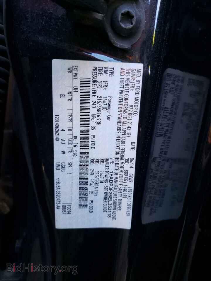 2014 FORD FOCUS - VIN: 1FADP3F26EL353118 - Фото 12