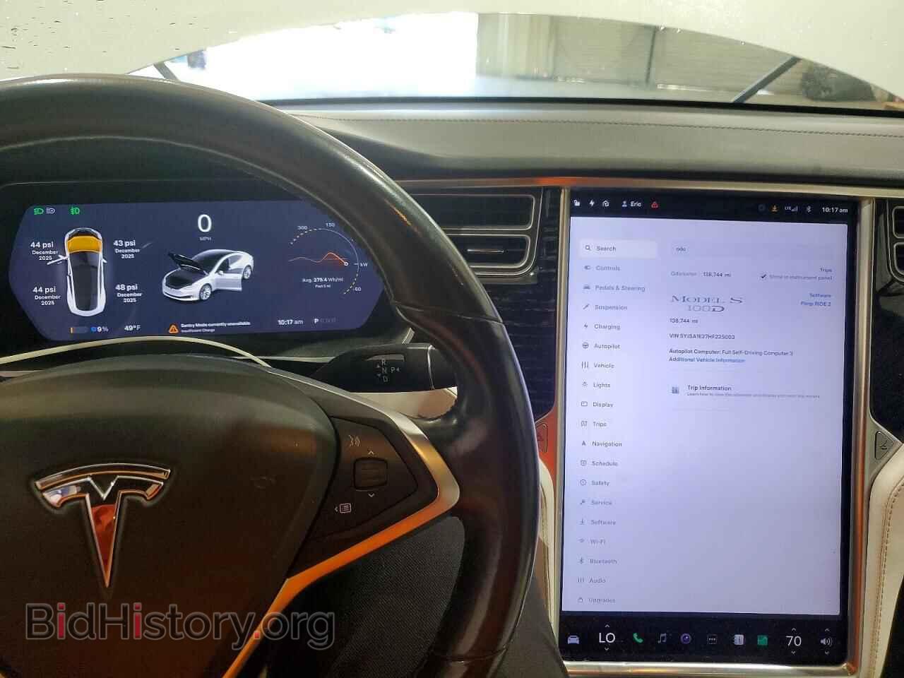 2017 TESLA MODEL S - VIN: 5YJSA1E27HF225003 - Photo 9