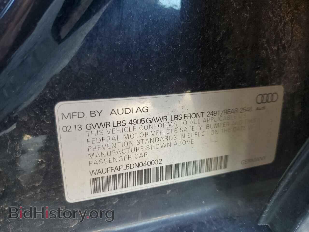 2013 AUDI A4 - VIN: WAUFFAFL5DN040032 - Фото 12