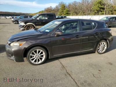 2012 Lexus CT 200 200, коричневый — VIN JTHKD5BH4C2063302, Copart