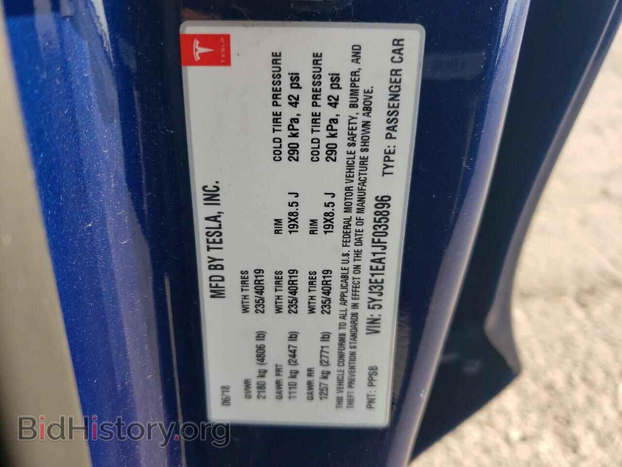 2018 TESLA MODEL 3 - VIN: 5YJ3E1EA1JF035896 - Photo 13