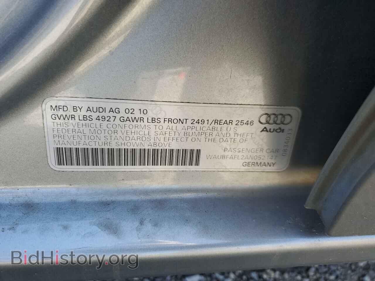 2010 AUDI A4 - VIN: WAUBFAFL2AN052147 - Фото 12