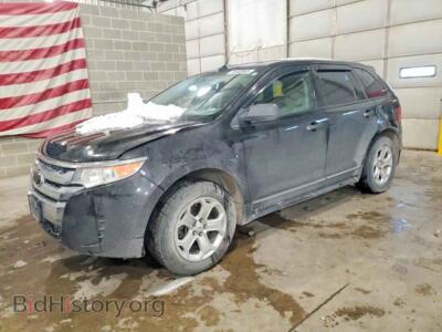 2013 Ford EDGE, black — VIN 2FMDK3G98DBC30922, Copart