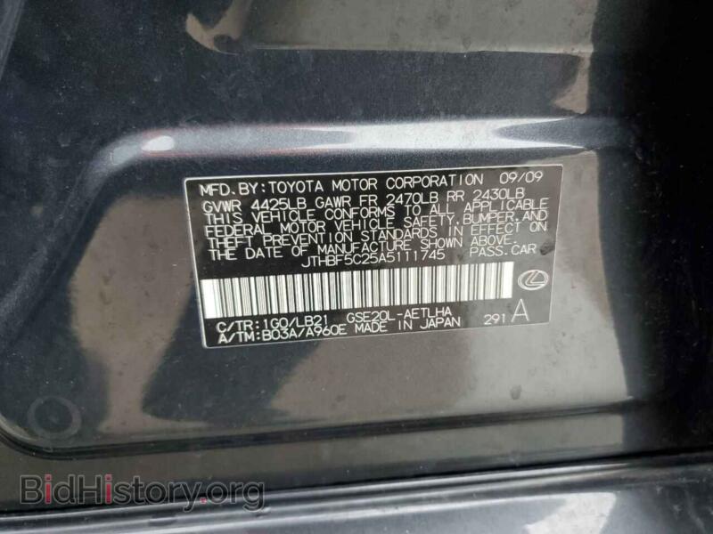 2010 Lexus IS (VIN JTHBF5C25A5111745) — photo 12 of 12