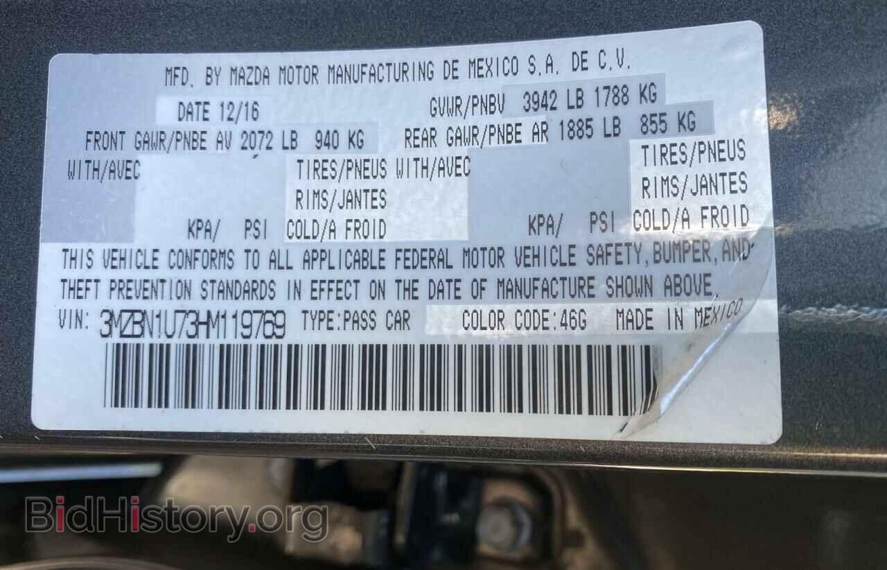 2017 MAZDA 3 - VIN: 3MZBN1U73HM119769 - Фото 10