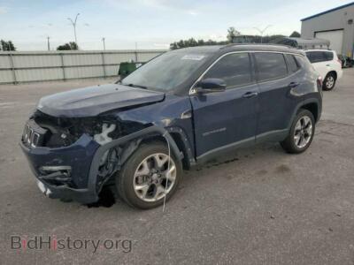 2020 Jeep COMPASS Limited, синий — VIN 3C4NJDCB9LT167357, Copart