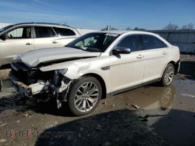 2014 Ford TAURUS TAURUS LIM, white — VIN 1FAHP2F89EG106278, Copart