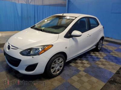 2012 Mazda 2, white — VIN JM1DE1KY4C0148961, Copart