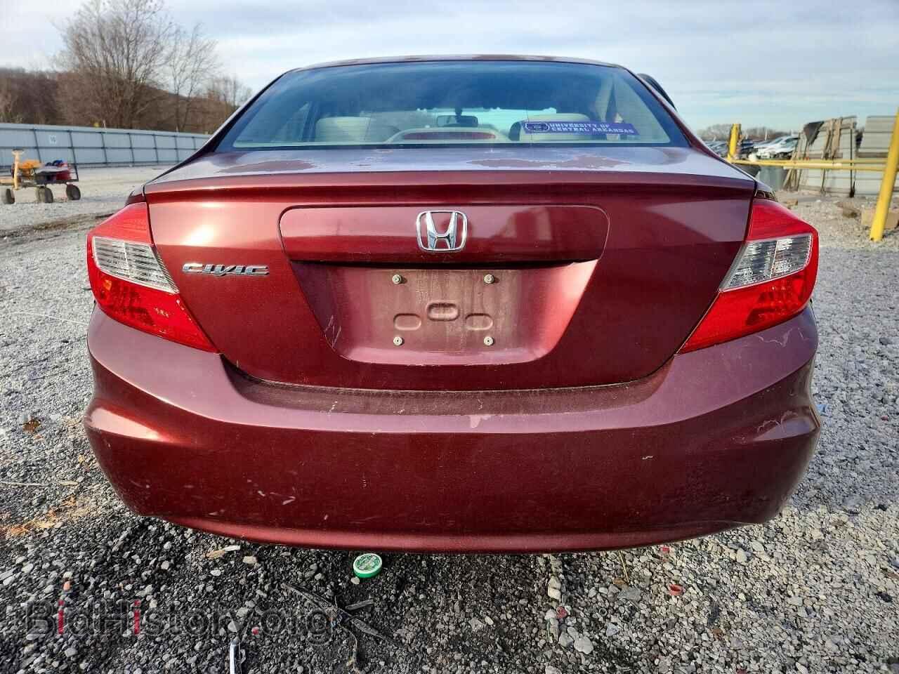 2012 HONDA CIVIC - VIN: 2HGFB2F55CH606916 - Фото 6