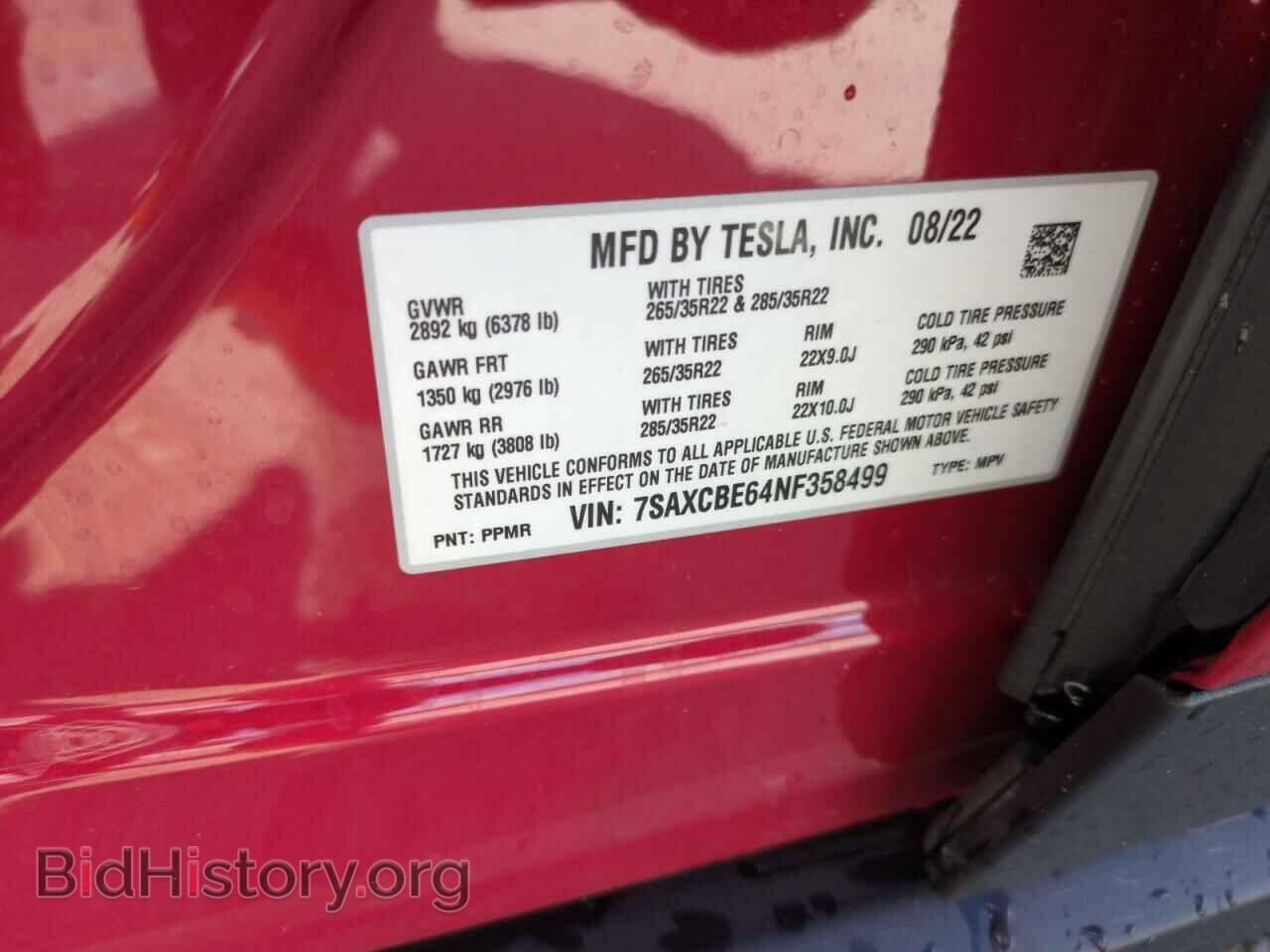 2022 TESLA MODEL X - VIN: 7SAXCBE64NF358499 - Photo 14