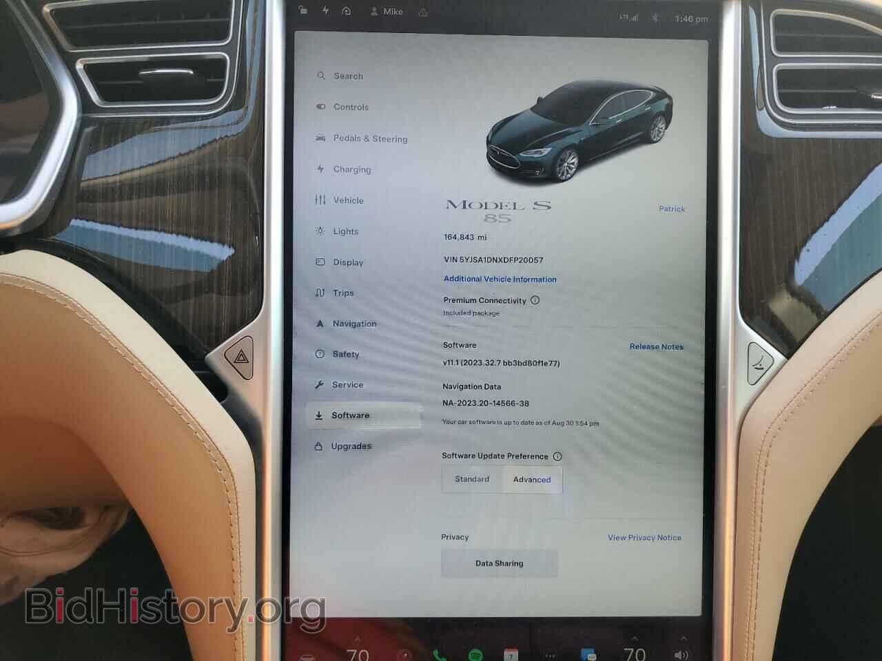 2013 TESLA MODEL S - VIN: 5YJSA1DNXDFP20057 - Фото 9