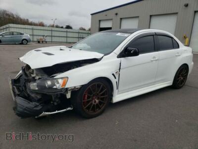 2011 Mitsubishi EVO Lancer EVO, белый — VIN JA32W8FV7BU039283, Copart
