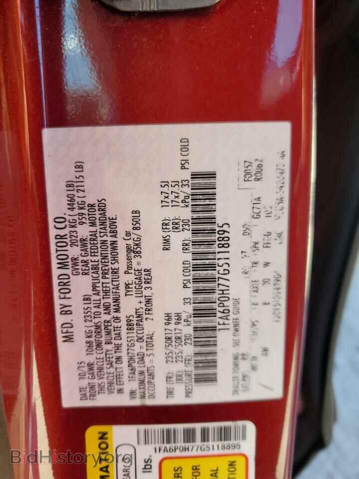 2016 FORD FUSION - VIN: 1FA6P0H77G5118895 - Фото 12