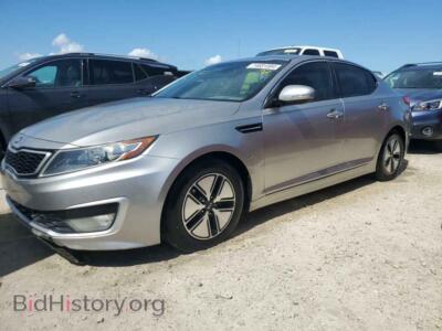 2012 Kia OPTIMA Hybrid, серебристый — VIN KNAGM4AD4C5036340, Copart