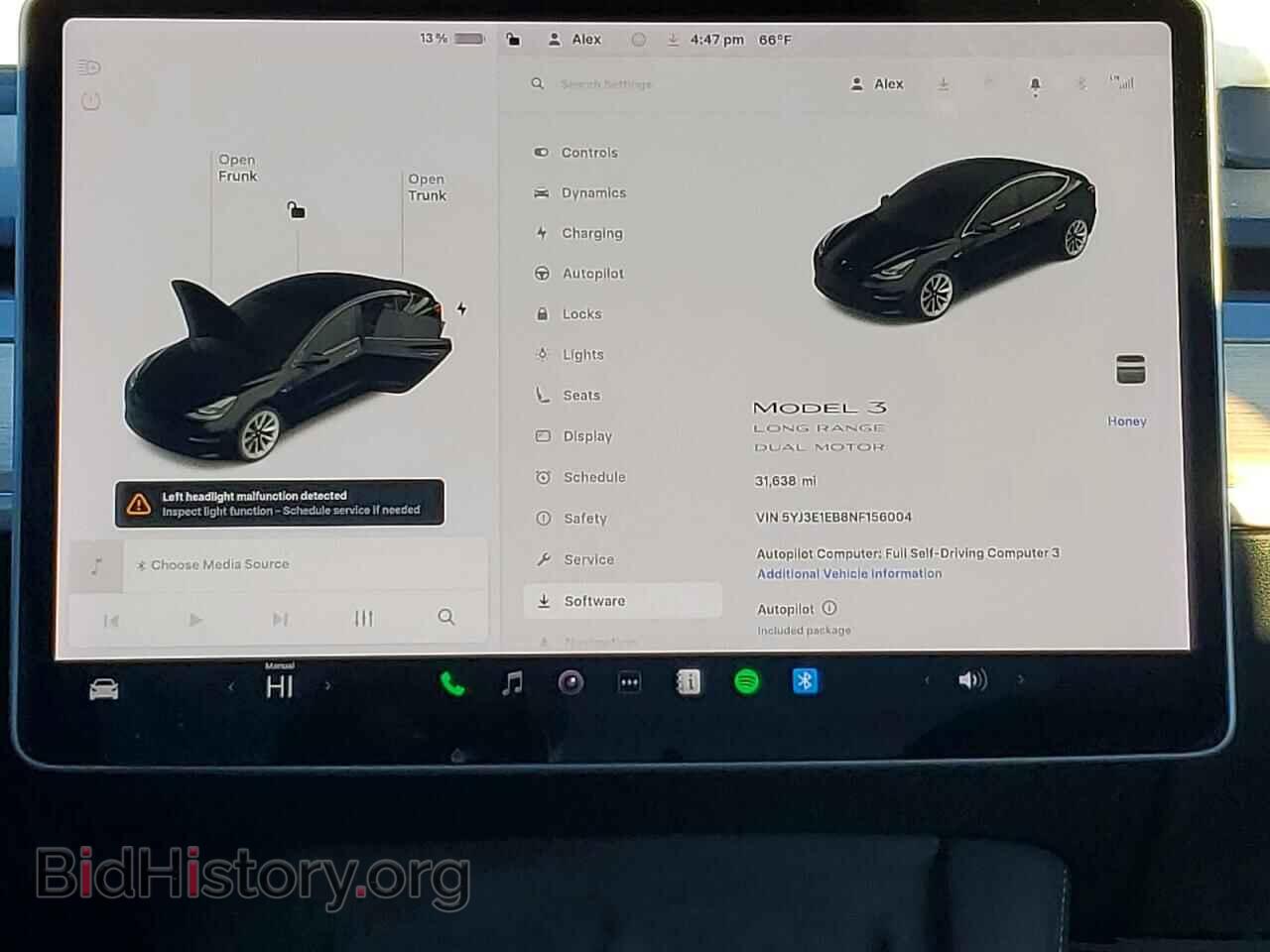 2022 TESLA MODEL 3 - VIN: 5YJ3E1EB8NF156004 - Фото 9