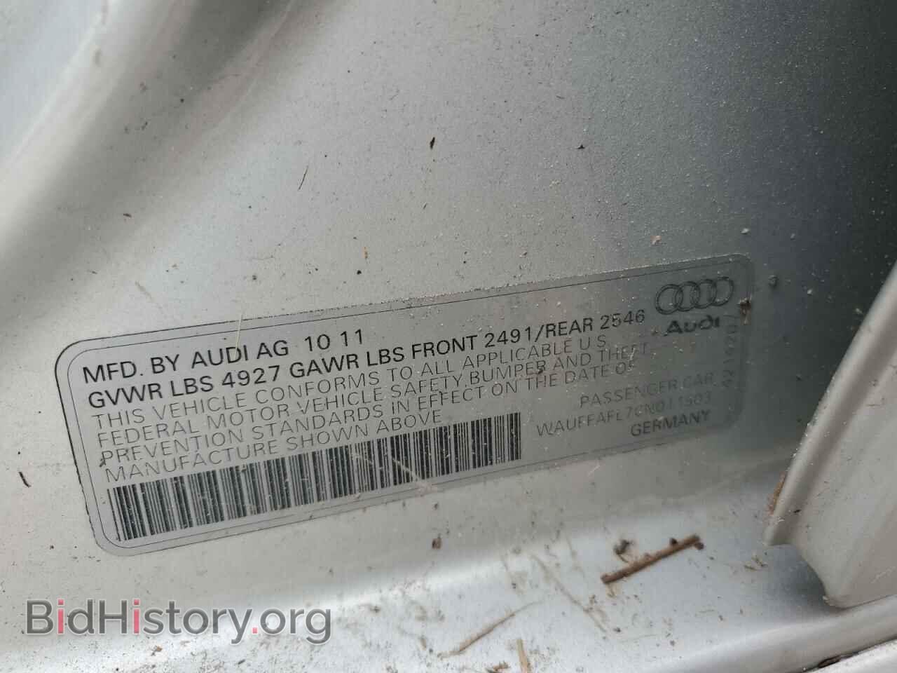 2012 AUDI A4 - VIN: WAUFFAFL7CN011503 - Photo 12