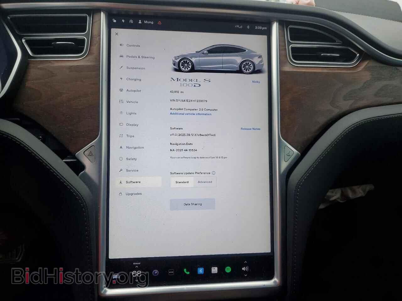 2017 TESLA MODEL S - VIN: 5YJSA1E2XHF230079 - Photo 9