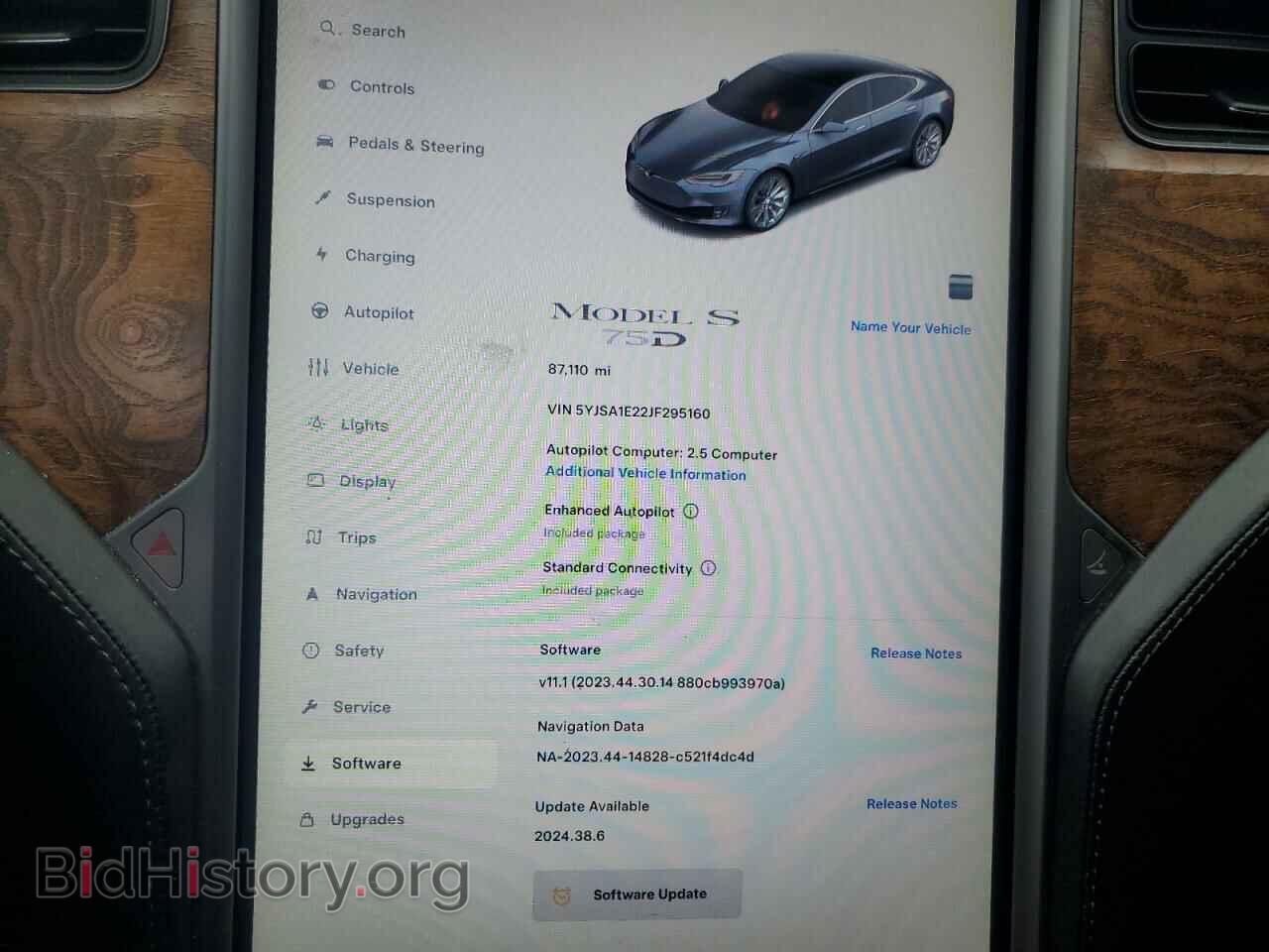 2018 TESLA MODEL S - VIN: 5YJSA1E22JF295160 - Фото 9