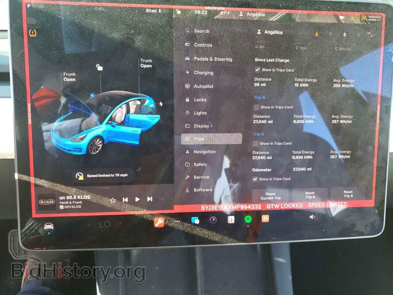 2021 TESLA MODEL 3 - VIN: 5YJ3E1EAXMF994332 - Фото 9