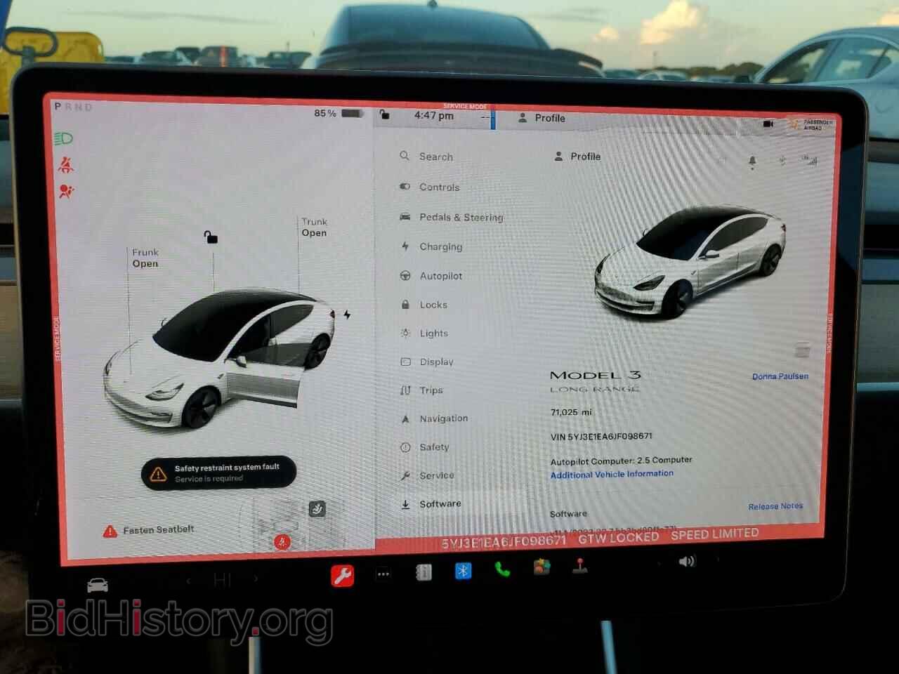 2018 TESLA MODEL 3 - VIN: 5YJ3E1EA6JF098671 - Photo 9