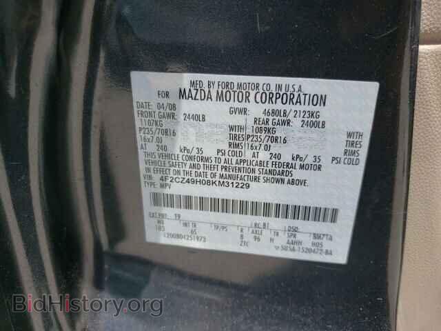 2008 MAZDA TRIBUTE - VIN: 4F2CZ49H08KM31229 - Фото 13