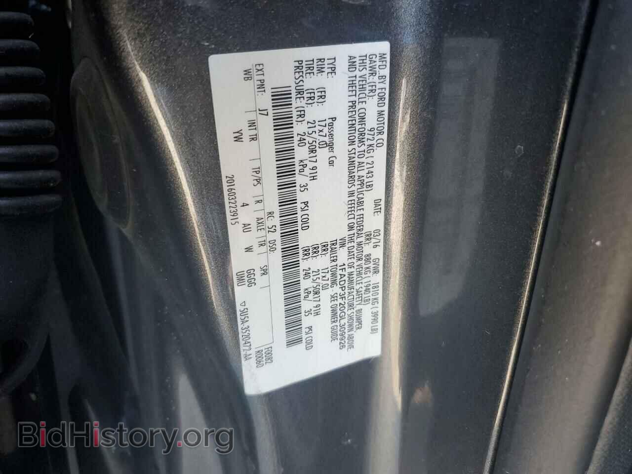 2016 FORD FOCUS - VIN: 1FADP3F20GL309926 - Photo 12