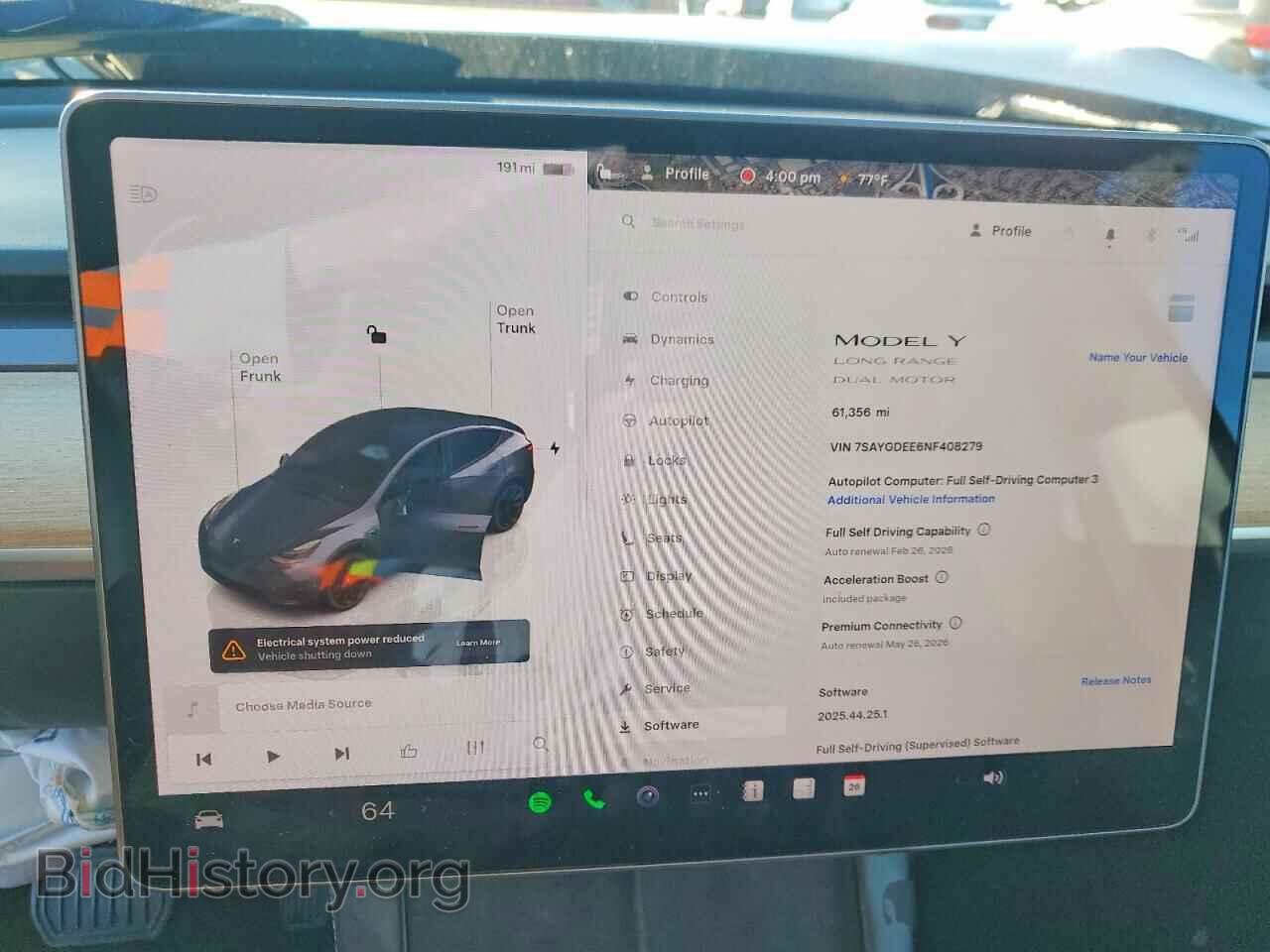 2022 TESLA MODEL Y - VIN: 7SAYGDEE6NF408279 - Фото 9
