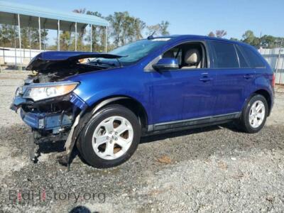 2014 Ford EDGE SEL, синий — VIN 2FMDK3JC2EBA30625, Copart