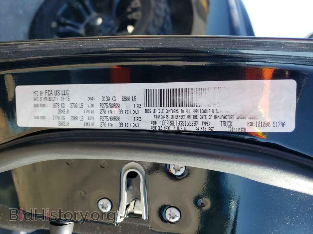 2016 RAM 1500 - VIN: 1C6RR6LT9GS155397 - Фото 13