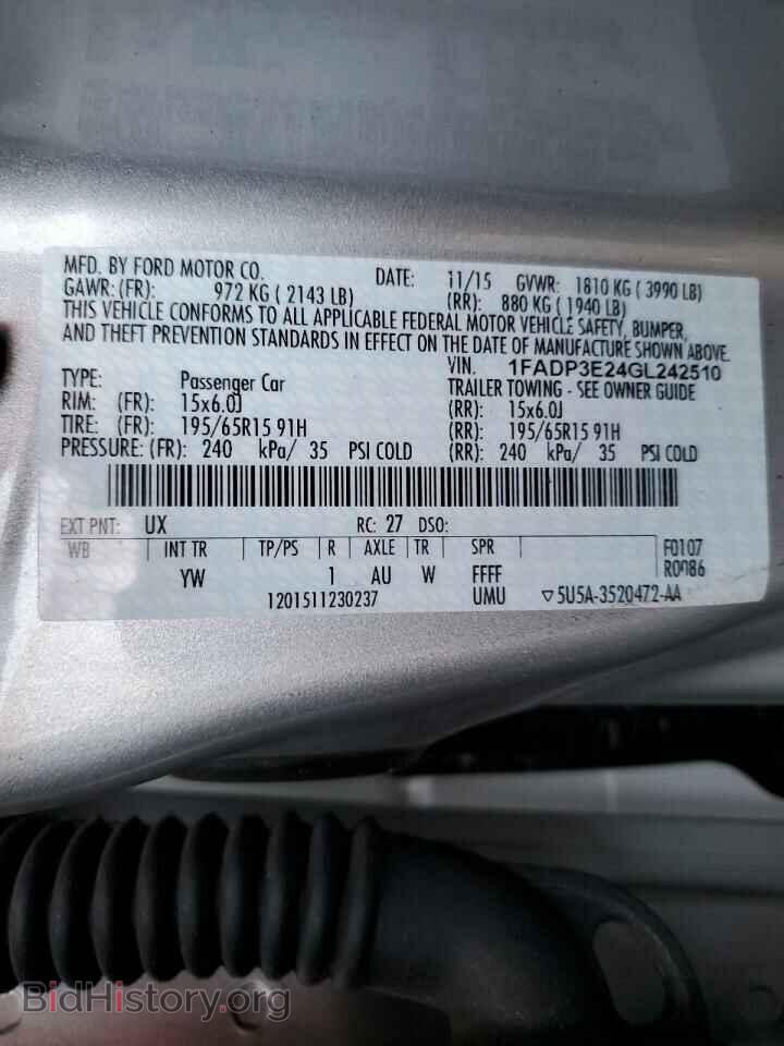 2016 FORD FOCUS - VIN: 1FADP3E24GL242510 - Photo 12