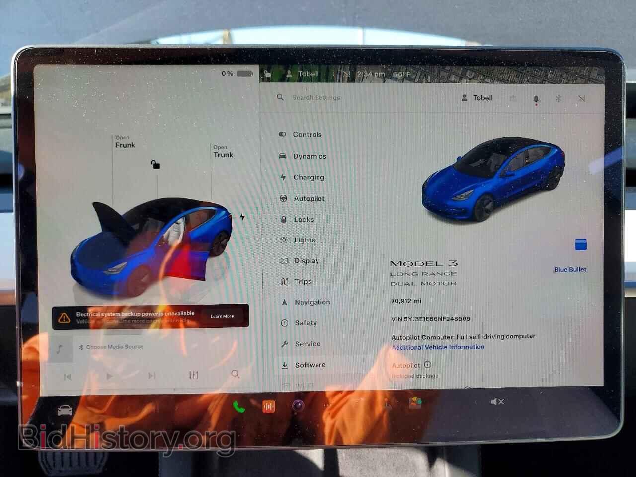 2022 TESLA MODEL 3 - VIN: 5YJ3E1EB6NF248969 - Фото 9