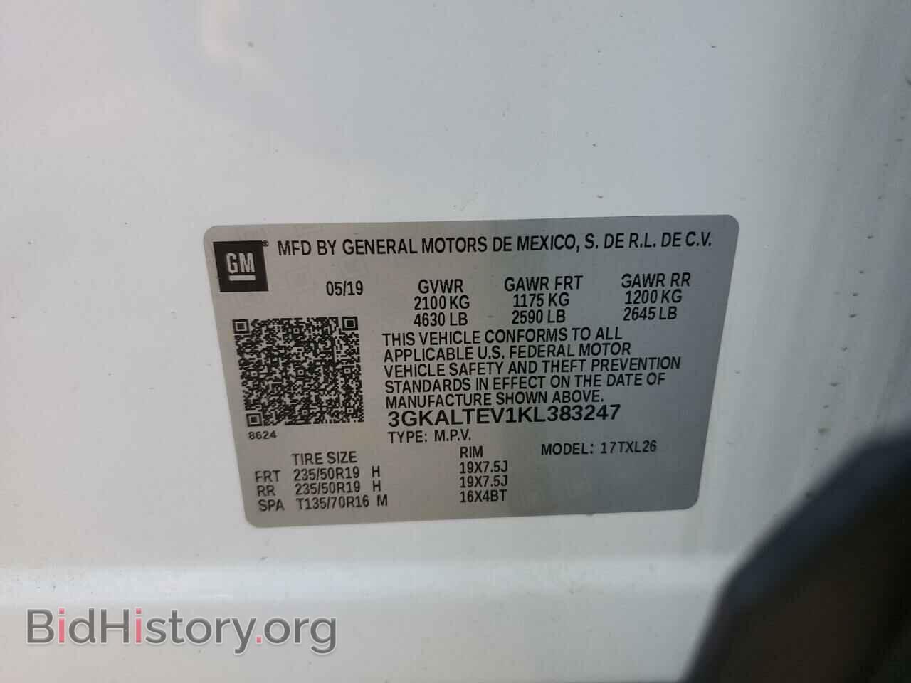 2019 GMC TERRAIN - VIN: 3GKALTEV1KL383247 - Фото 13
