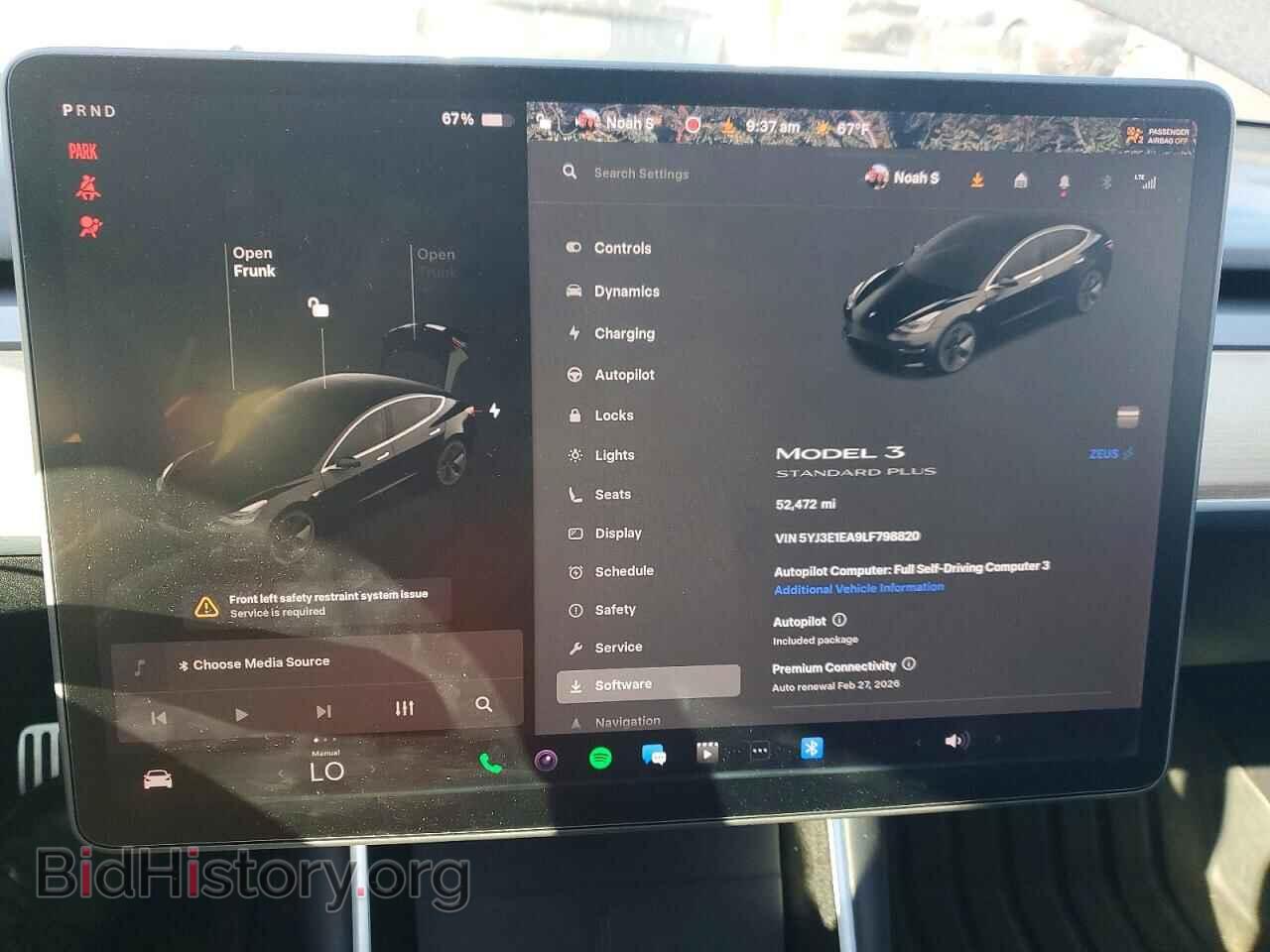 2020 TESLA MODEL 3 - VIN: 5YJ3E1EA9LF798820 - Photo 9