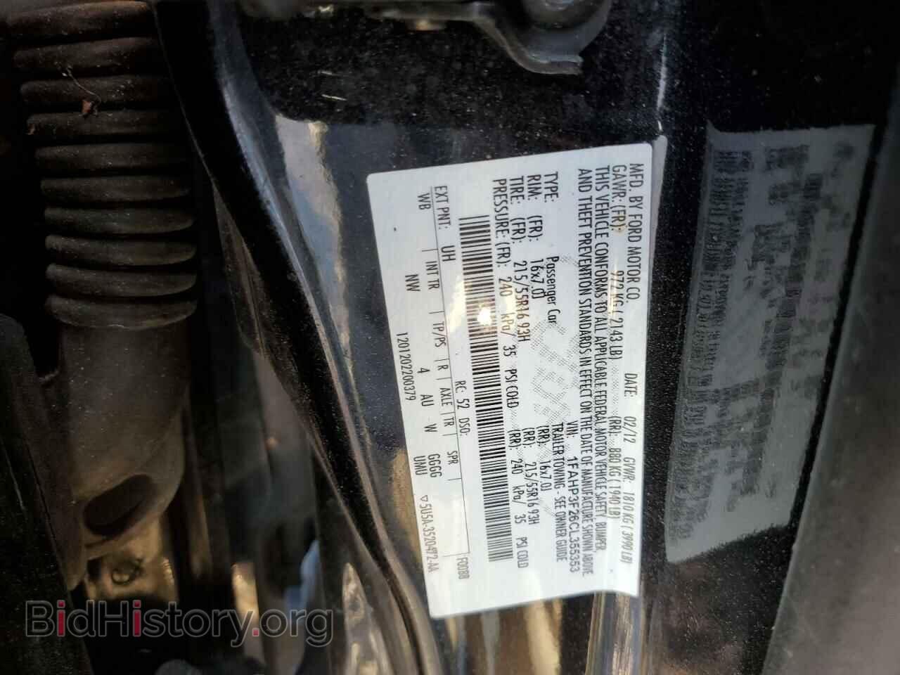 2012 FORD FOCUS - VIN: 1FAHP3F26CL355353 - Фото 12