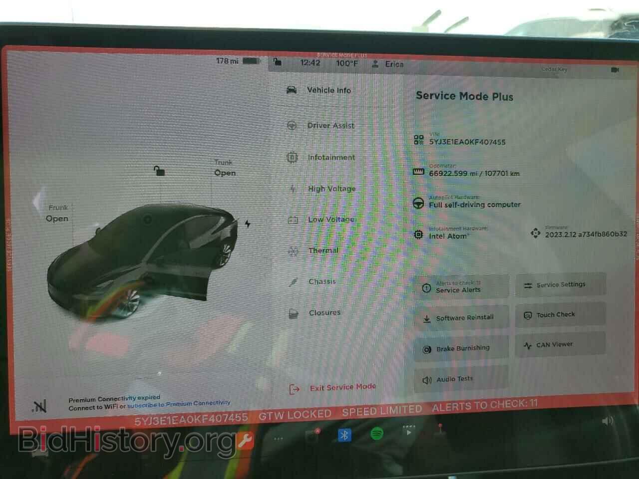 2019 TESLA MODEL 3 - VIN: 5YJ3E1EA0KF407455 - Photo 9