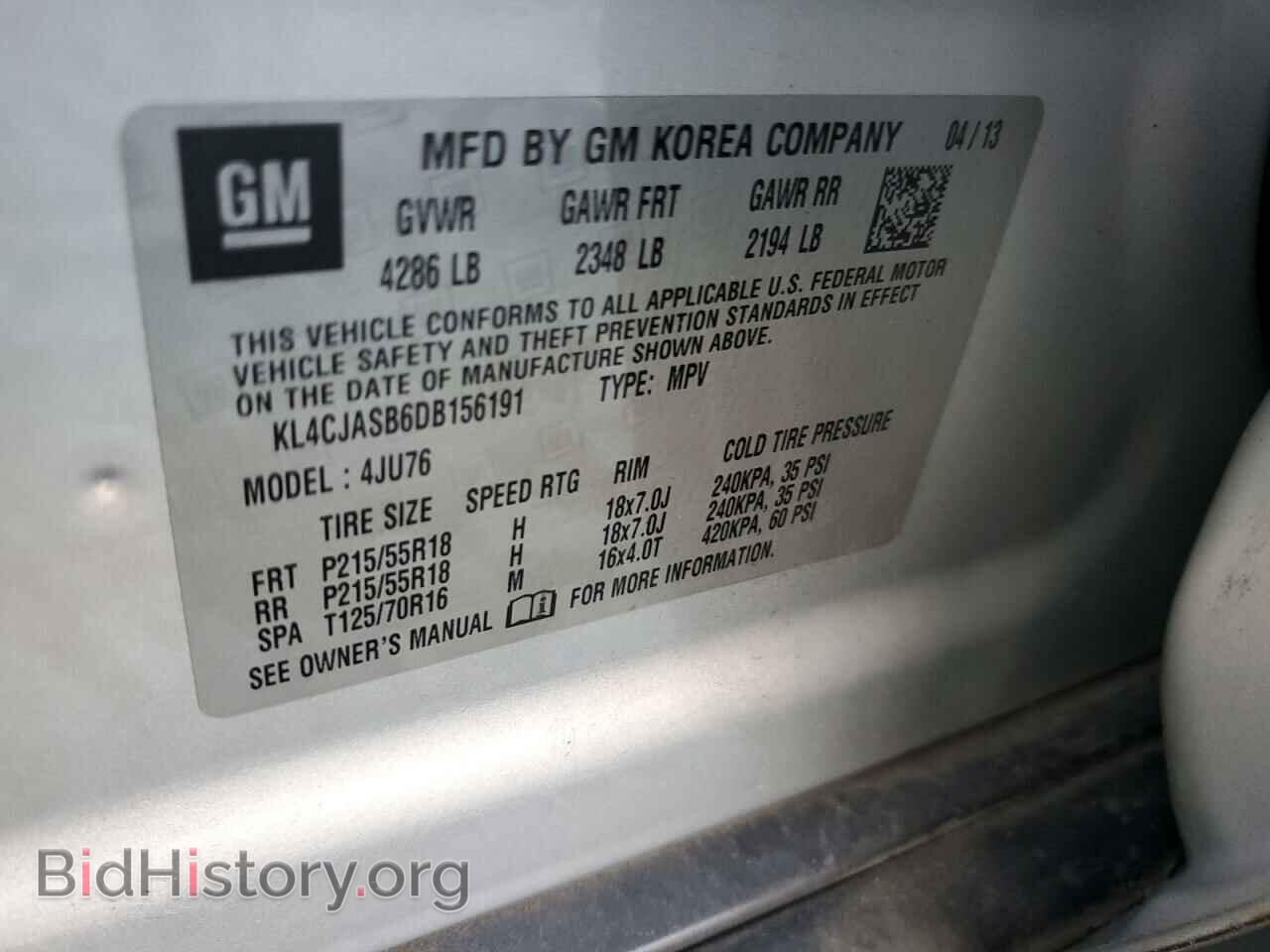 2013 BUICK ENCORE - VIN: KL4CJASB6DB156191 - Photo 13