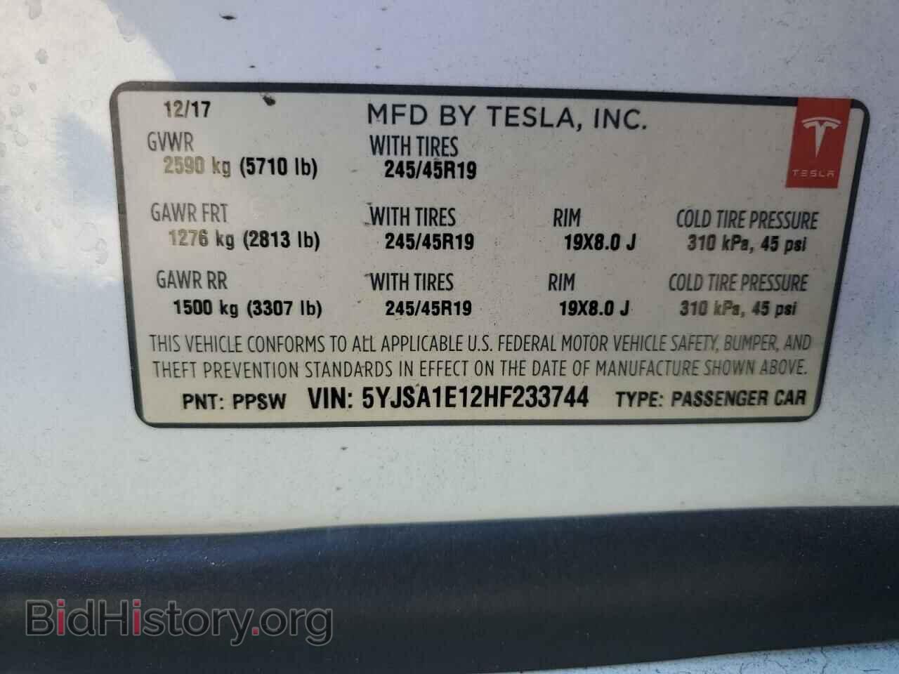 2017 TESLA MODEL S - VIN: 5YJSA1E12HF233744 - Photo 13