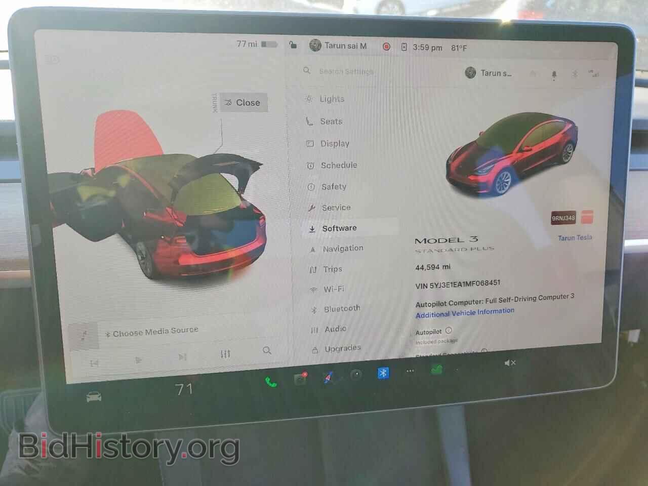 2021 TESLA MODEL 3 - VIN: 5YJ3E1EA1MF068451 - Photo 9