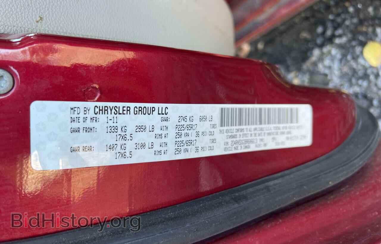 2011 DODGE CARAVAN - VIN: 2D4RN5DG3BR606613 - Фото 10