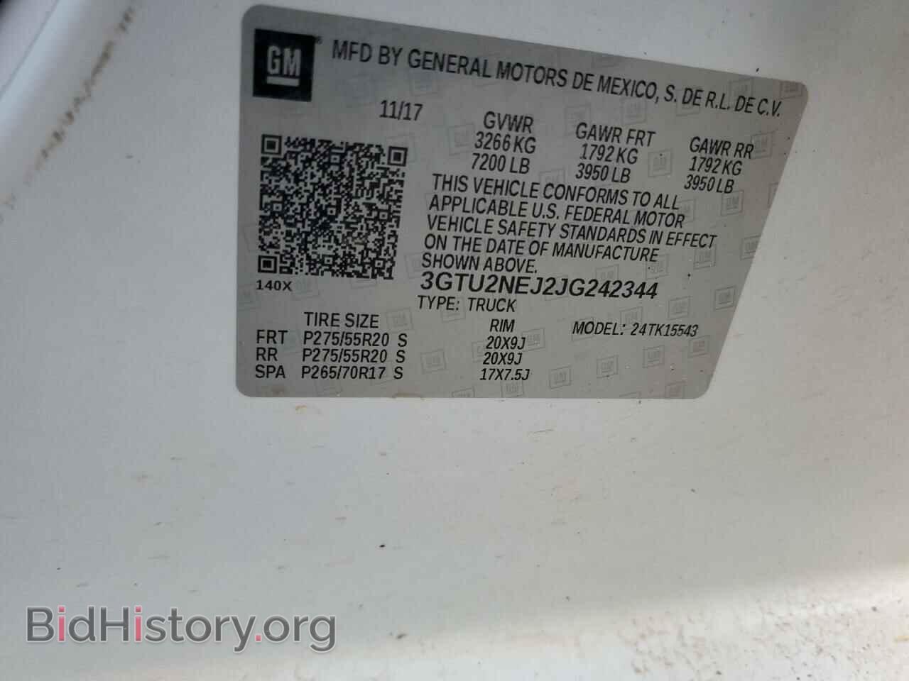 2018 GMC SIERRA - VIN: 3GTU2NEJ2JG242344 - Фото 12