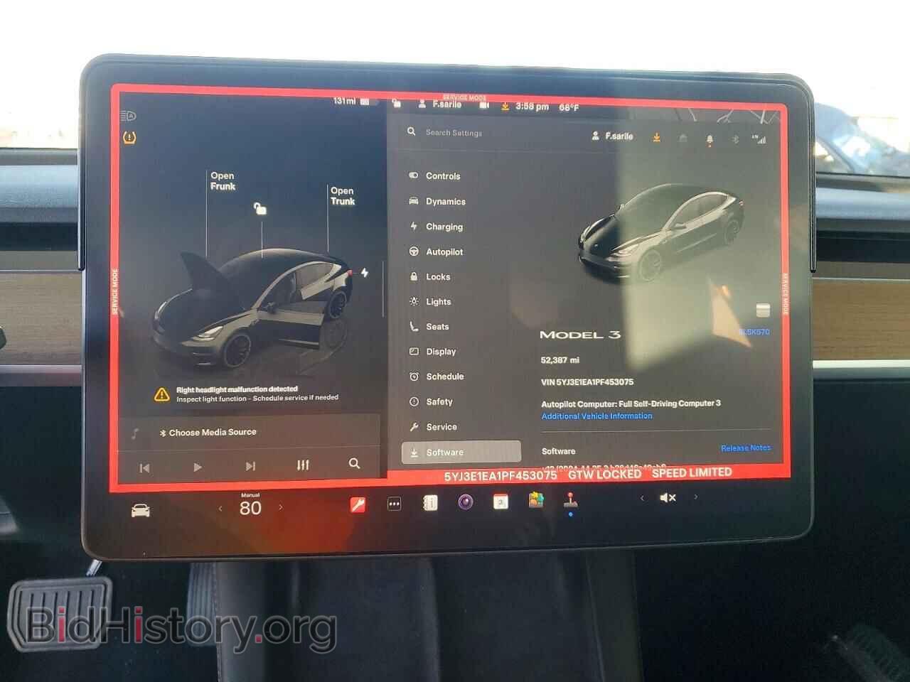 2023 TESLA MODEL 3 - VIN: 5YJ3E1EA1PF453075 - Photo 9