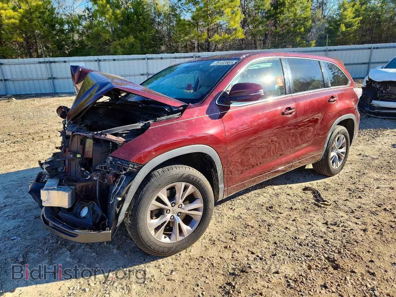 Фотография 5TDZKRFH6ES007381 - TOYOTA HIGHLANDER 2014