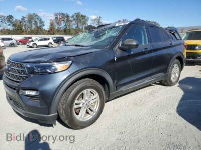 2022 Ford EXPLORER XLT, синий — VIN 1FMSK7DH8NGA71789, Copart