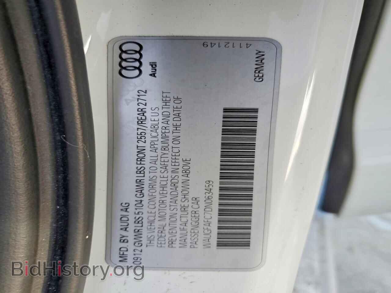 2013 AUDI A6 - VIN: WAUGFAFC7DN063459 - Photo 13