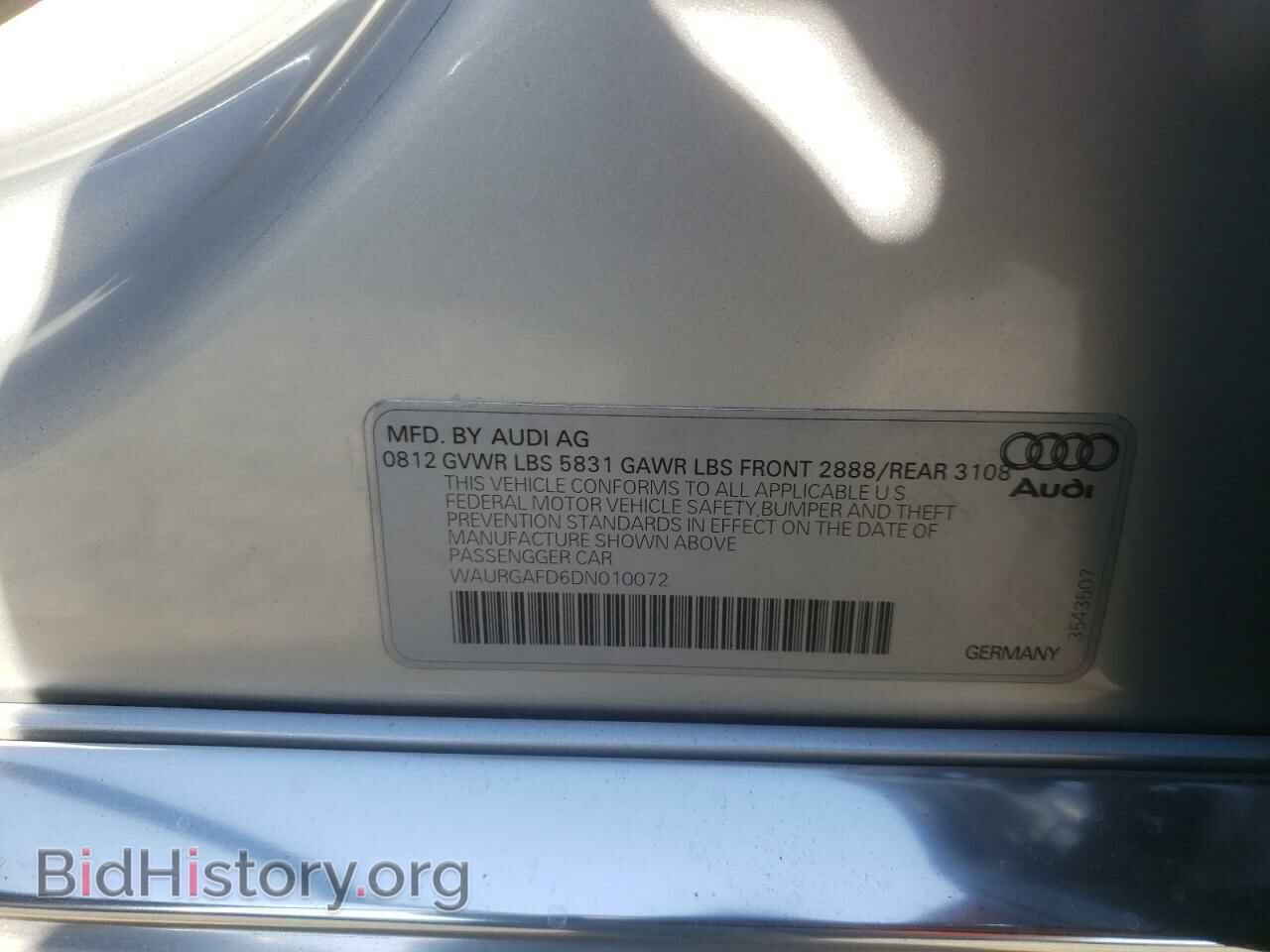 2013 AUDI A8 - VIN: WAURGAFD6DN010072 - Photo 12