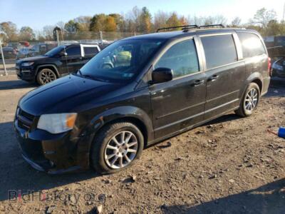 2012 Dodge CARAVAN Grand Cara, черный — VIN 2C4RDGEG8CR308635, Copart