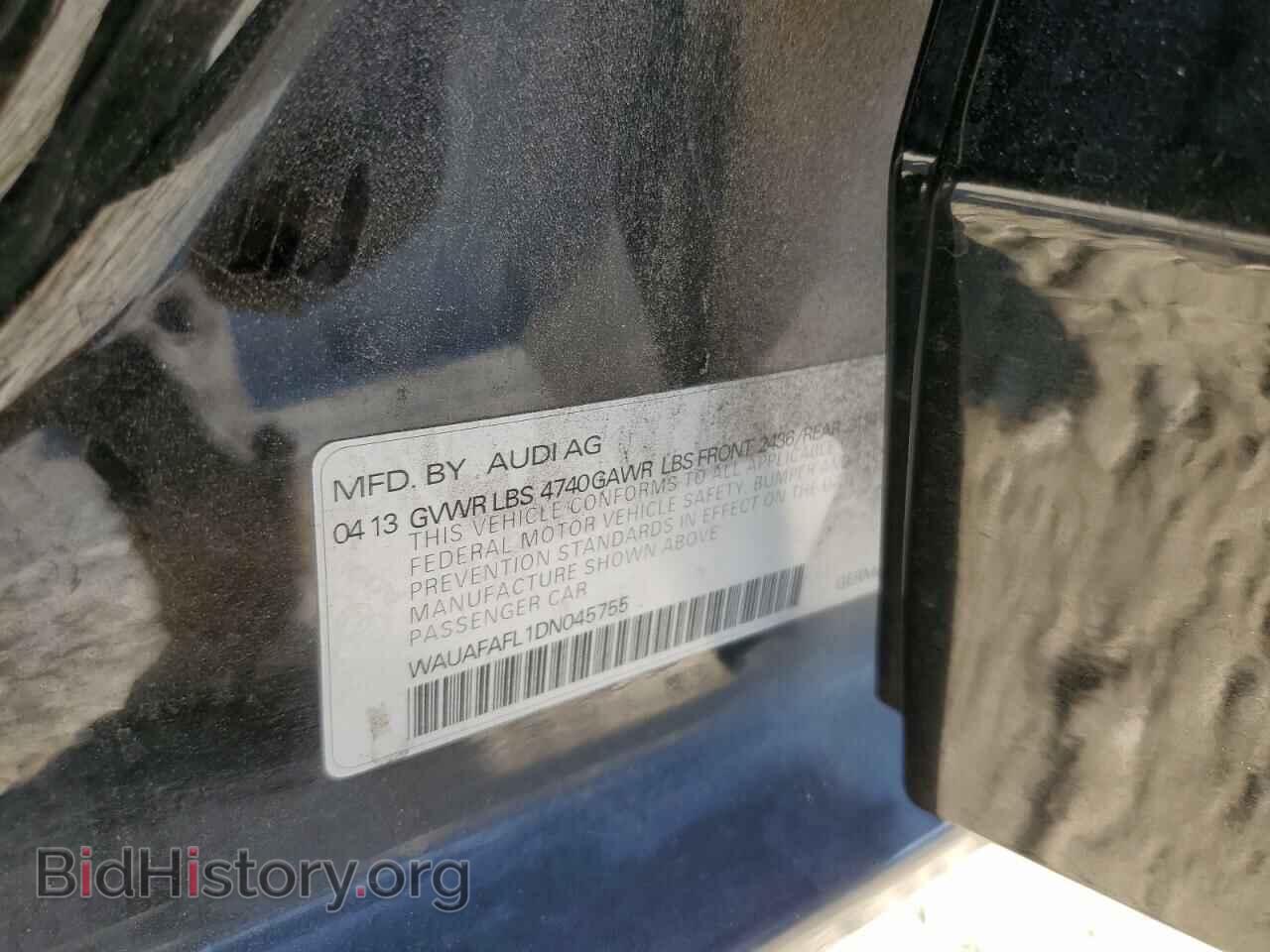 2013 AUDI A4 - VIN: WAUAFAFL1DN045755 - Photo 12