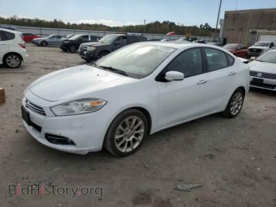 2014 Dodge DART Limited, white — VIN 1C3CDFCB1ED740663, Copart