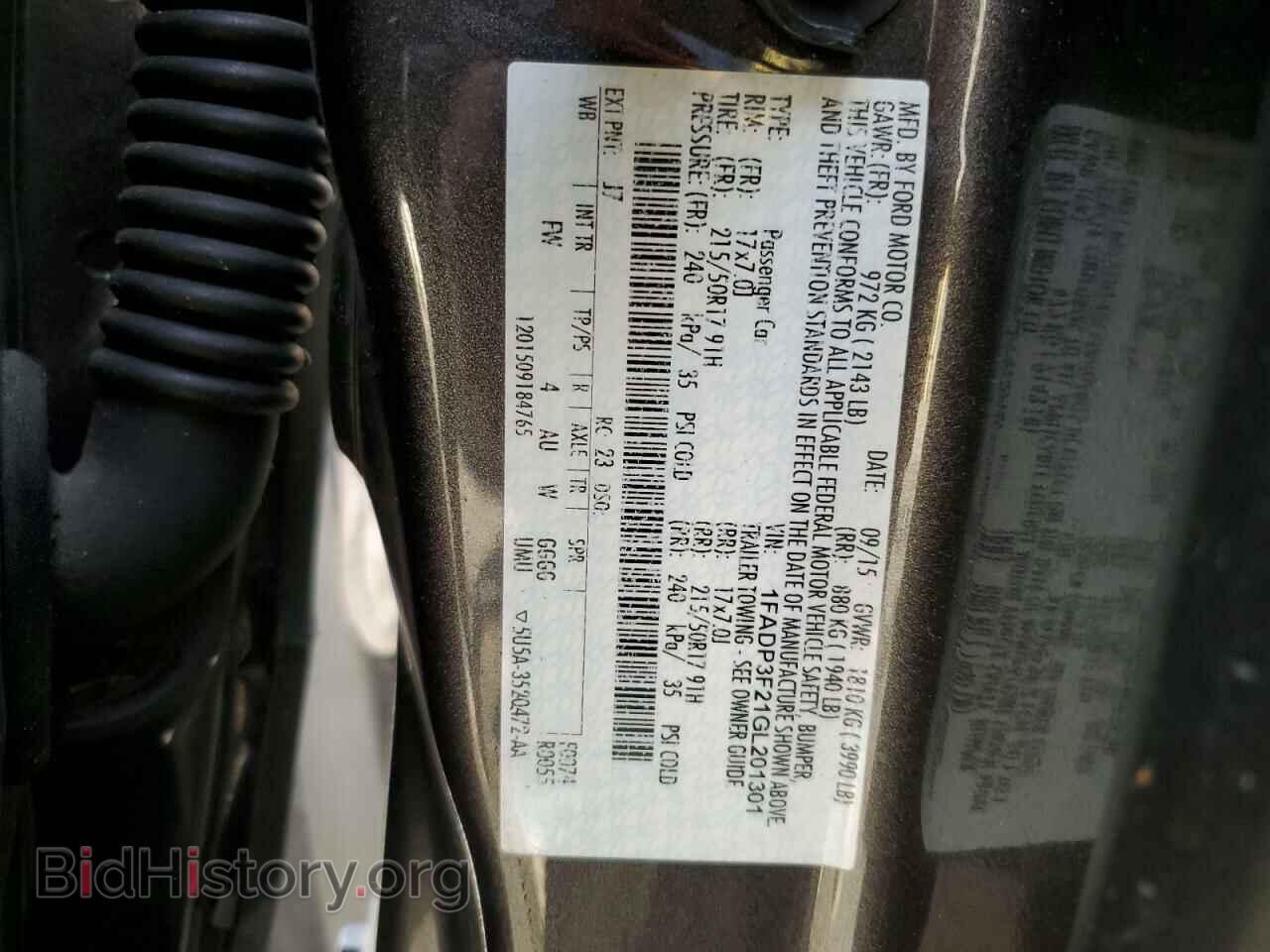 2016 FORD FOCUS - VIN: 1FADP3F21GL201301 - Фото 12