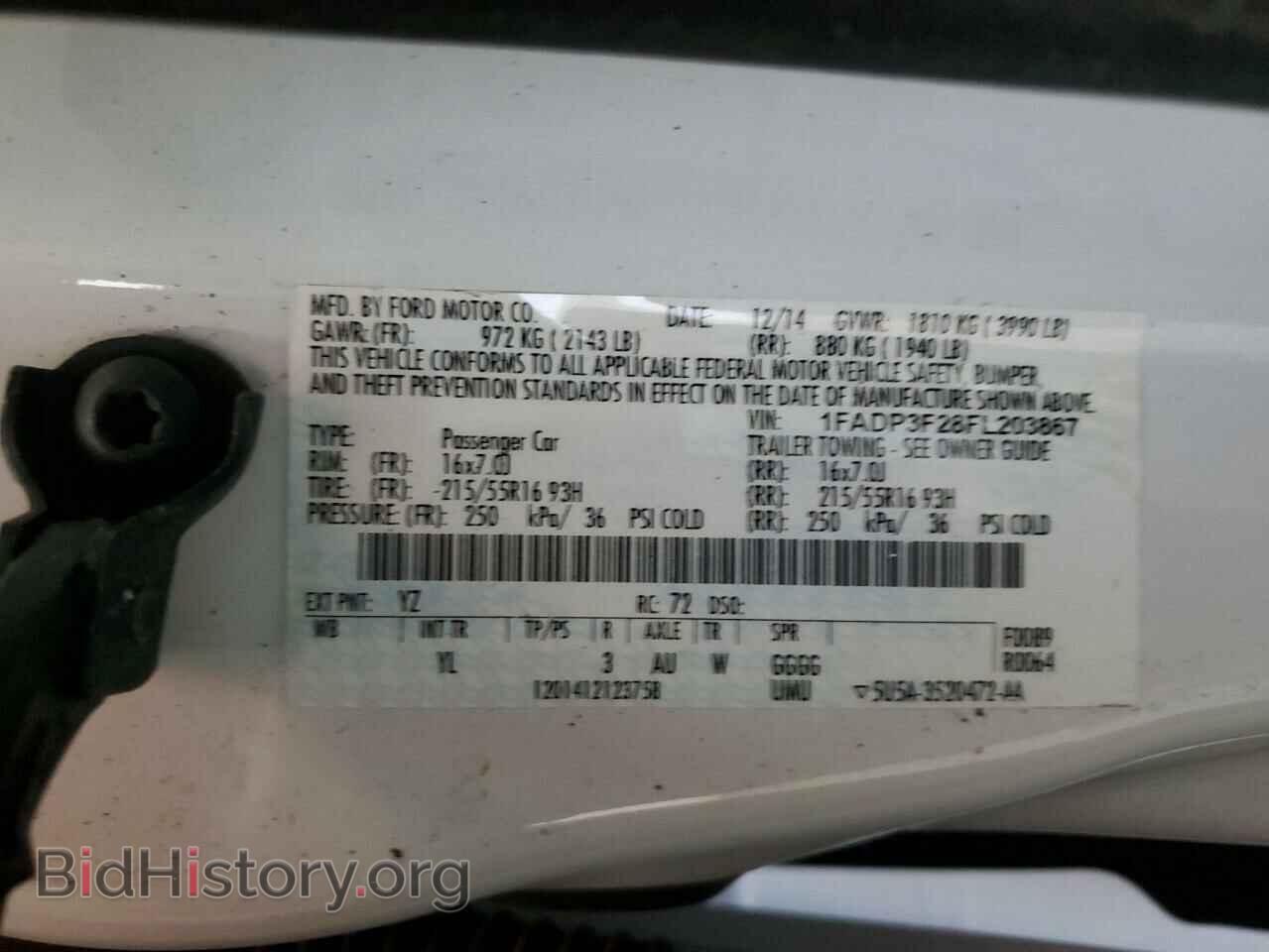 2015 FORD FOCUS - VIN: 1FADP3F28FL203867 - Фото 12